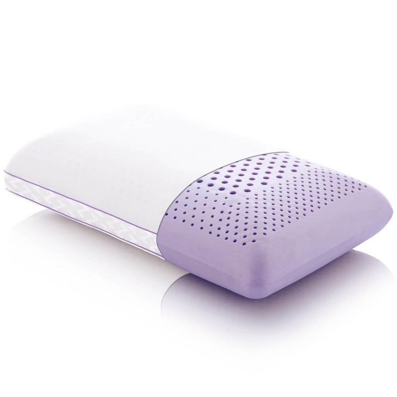 MALOUF Z Zoned Dough Memory Foam Infused with Real Natural Lavender Oil Aromatherapy Pillow Spray Included-Queen, purple - Image 2